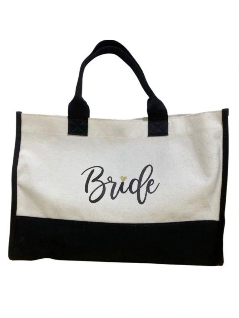 Southern Living Bride Tote in Cream and Black